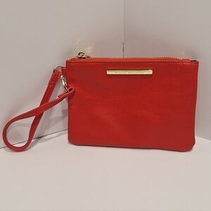 Steve Madden Vibrant Red Wristlet Clutch